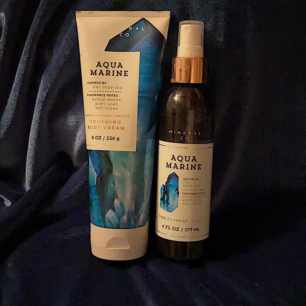 Bath and Body works AQUA MARINE body cream, mist.